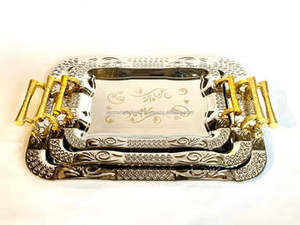 Plateau de service à chocolat en laiton de haute qualité avec finition polie parfait pour les accessoires de restaurant d'ustensiles de cuisine pour la maison et l'hôtellerie - Product Image 3