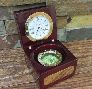 Reloj de brújula náutica-Suministros de escritorio-Regalo de Padres-Regalo de abuelos-Cumpleaños-Navidad-Día de San Valentín - Product Image 1