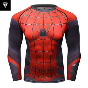 2025 nouveau Design qualité d'exportation MMA hommes Rash-Guard Compression T-Shirt manches longues et Protection du cou respirant vêtements de sport - Product Image 2