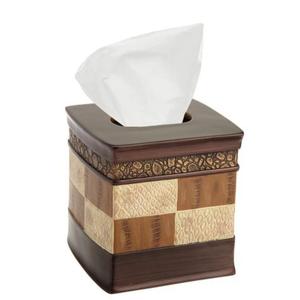 Porte-mouchoirs décoratifs en résine présentant des motifs tribaux sculptés et ajoutant de la profondeur culturelle à tout espace de vie - Product Image 4