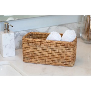 Rattan <b>basket</b> for storing odds and ends on the <b>table</b> Handmade Storage <b>Baskets</b> Natural Rattan Modern Made in Viet Nam - Product Image 5