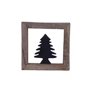 Statue d'arbre de décor de table en métal gracieuse pour la table de dîner de Noël et la célébration d'hiver - Product Image 6