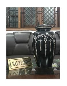 Urnas de cremación más vendidas para cenizas humanas Suministros funerarios Urna de cremación de metal Urna metálica de calidad superior - Product Image 2