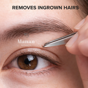 Ensemble professionnel de pinces à cils argentées 3 en 1, droites, courbées, pour volume, outils pour cils en acier inoxydable - Product Image 5