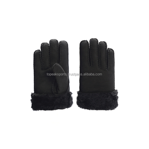 Gants d'hiver chauffants en cuir de mouton véritable pour hommes, doux et chauds, en daim, pour la conduite et les activités de plein air, style décontracté, collection 2026 OEM - Product Image 6