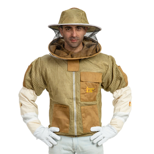 Veste de protection apicole ventilée ultralégère à 3 couches de haute qualité Hunar Industries, voile anti-piqûres de niveau D - Product Image 5