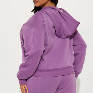 ชุดวอร์มซิปคุณภาพสูง เสื้อฮู้ดมีเชือกผูกและกระเป๋า / ชุดกีฬาทันสมัย สวมใส่สบาย ระบายอากาศได้ดี - Product Image 4