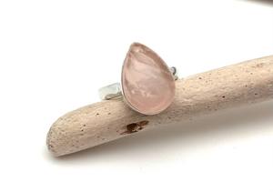 Anillo clásico joyería para mujer plata estilo bohemio joyería 925 plata esterlina rosa cuarzo piedra preciosa anillo hecho a mano regalo para esposa - Product Image 2