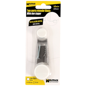Fermaporta adesivo con supporto, bianco - Product Image 4
