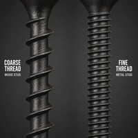 Tornillos para paneles de yeso de rosca gruesa de cabeza de trompeta Phillips de acero al carbono con fosfato negro, 3.5x25-55mm, directo de fábrica