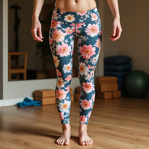 Sport Active-wear Sublimation Legging Taille Haute Femmes Compression Leggings Femmes Yoga Fitness Porter Sublimation Legging Dames - Product Image 2