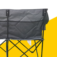 Chaise double pliante d'extérieur au design moderne vietnamien en acier inoxydable pour camp de plage pêche pique-nique meubles de jardin