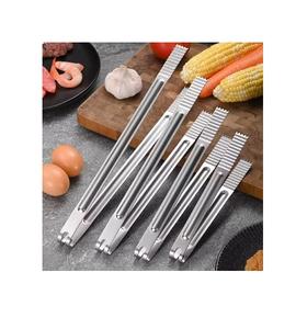 ช้อนตักสลัดสแตนเลสพร้อมที่จับเครื่องครัวร้านอาหารช้อนส้อมสลัดเงินขัดเงา - Product Image 2