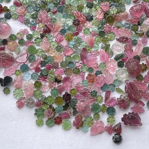 10mm 20mm Natural Multi turmalina hoja tallada piedras de corte elegante para la fabricación de joyas de piedras preciosas al por mayor semipreciosas último - Product Image 4