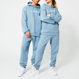 Ensemble de short à capuche épais en éponge française vierge de haute qualité ensemble de sweats à capuche et de pantalons de survêtement unisexes personnalisés - Product Image 1