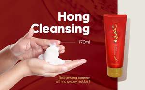 Hong Cosmetic Foaming Cleansing <b>Foam</b> Face Wash Red Ginseng Chamomile Moisturizing Acne Treatment Oil Control Pore <b>Cleaning</b> - Product Image 2
