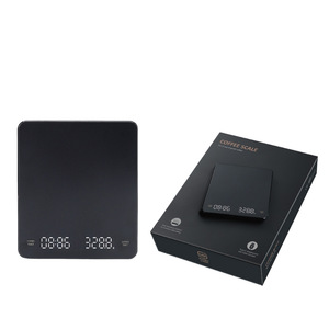 Digital Coffee <b>Scale</b> Timer LED Screen Espresso USB 3kg Max <b>Weighing</b> 0.1g High Precision Easy Clean Non-Stick Metal Kitchen <b>Scale</b> - Product Image 4