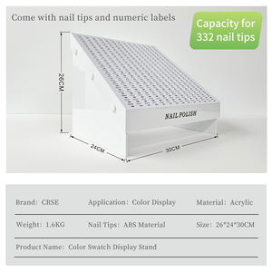 Nuevo modelo de estante de exhibición de arte de uñas Placa de <span class=keywords><strong>Color</strong></span> acrílico succión magnética TARJETA DE <span class=keywords><strong>Color</strong></span> acrílico Exhibición de arte de uñas para salón de belleza de uñas - Product Image 6
