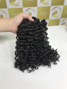 Vente de noël boucle d'eau 26 ''haute qualité Super double extensions de cheveux humains bruts cuticule aligné vietnamien dentelle avant perruques - Product Image 6