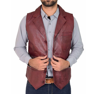 Chaleco de Cuero Genuino para Hombre SMITHY SPORTS, Diseño Personalizado, Duradero, Invernal, de la Mejor Calidad, Transpirable, Cuello en V, Casual - Product Image 5