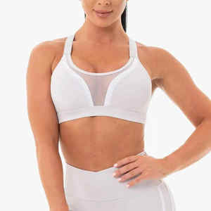 Soutien-gorge de sport pour femme à séchage rapide, prêt à expédier, logo frontal personnalisable, respirant, écologique, vêtements de fitness, prix promotionnel - Product Image 5