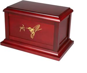 Solid Wooden <b>Urns</b> for Adult <b>Ashes</b> Wooden Casket with Gold Laser Logo - Product Image 1
