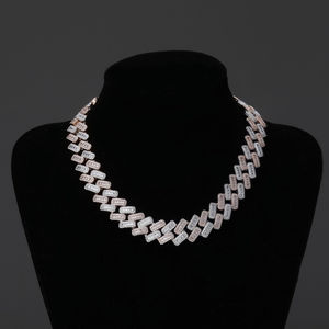 เครื่องทดสอบเพชรผ่าน14มม. สายสร้อยสร้อยสร้อยสร้อยเพชร925แบบโซ่ Vvs สายสร้อยประดับเพชร - Product Image 4