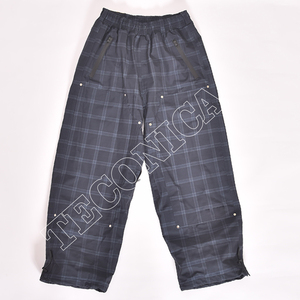 Nouveau design Pantalon de neige camouflage gris à carreaux pour homme Pantalon de ski et de snowboard imperméable complet - Product Image 2