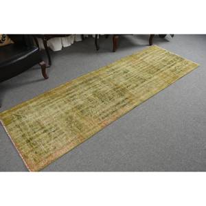 Alfombra de lana verde turca Vintage de tamaño de 28x83 pies, retales de tejido plano para decoración de sala de estar, látex - Product Image 2