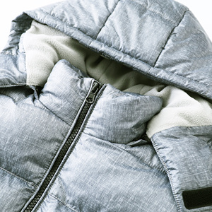 Custom Hooded Zipper Puffer Jackets for Kids Warm <b>Outwear</b> Solid <b>Coats</b> for Girls <b>Boys</b> Windproof - Product Image 5