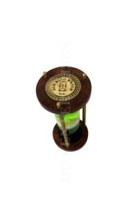 Handmade Nautical Style Colorful <b>Liquid</b> Glass Tube Hourglass with Compass Sand Timer for Home Decoration - Product Image 3