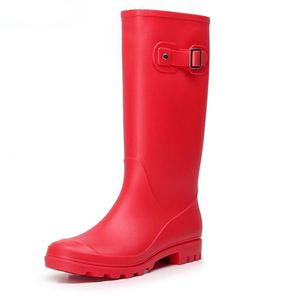 Bottes de pluie pour femmes à tube haut, semelle moulée antidérapante haute résistance, tige en <span class=keywords><strong>PVC</strong></span>, modèle 901, surchaussures longues pour adultes - Product Image 4