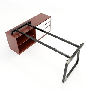 Trapez II Concept 160x80cm, Patas de Muebles de Acero al Carbono de Diseño Industrial, Requiere Ensamblaje, HCTH021, para Uso Hospitalario - Product Image 1