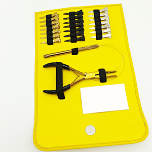 ชุดคีมต่อผมสแตนเลสพร้อมชุดคีมดึงเทปและกระเป๋าหนัง - Product Image 2