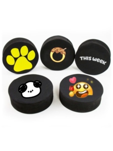Benutzer definiertes Logo Mini Indoor Floor Spiel Outdoor Sport Kinder Erwachsene Üben und Klassisches Training EVA Foam Sponge Ice Hockey Puck - Product Image 4