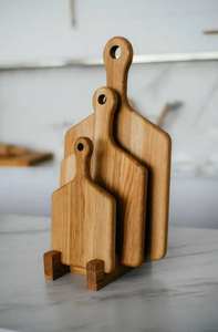 Sustainable Mango Wood Rectangular Chopping Board <b>Safe</b> and Stylish Wooden <b>Knife</b> Block - Product Image 5