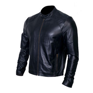 Chaqueta de moda de cuero de manga larga para hombre de alta calidad Diseña tu propia chaqueta de cuero de tela al mejor precio de invierno - Product Image 5