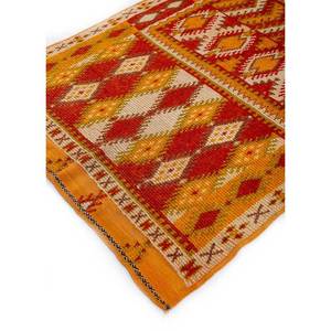 Nuray Hand Knotted Wool Rug <b>Red</b> & Orange Geometric Pattern Large Area 9x12 for Home Living Room Decorations-Pae-146 - Product Image 2