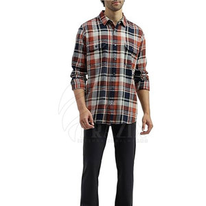 Chemises en flanelle d'hiver pour hommes de haute qualité 2024, design personnalisé, manches longues, coton respirant, t-shirt décontracté - Product Image 1