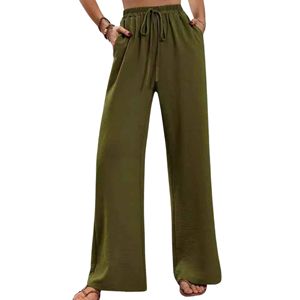 <b>Lightweight</b> <b>Women</b> Cotton <b>Trousers</b> with Relaxed Fit and Soft Touch for <b>Summer</b> Casual Fashion - Product Image 3