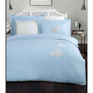 Juego de Ropa de Cama de Lujo de 6 Piezas, Tamaño King, con Rayas, Incluye Funda Nórdica, Sábana Ajustable y Fundas de Almohada de Algodón Oxford para el Hogar - Product Image 4