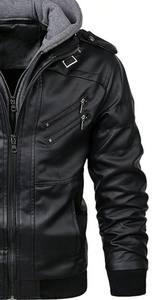 Chaqueta de Cuero Midnight Rider Personalizada de Alta Calidad, Transpirable, con Capas de Cuero Luxel, Botones y Cierre de Cremallera - Product Image 4
