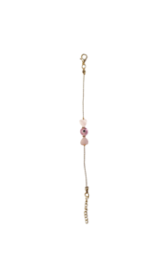 Bracelet en acier inoxydable plaqué pierres de zircon et perles d'imitation DAFNI BIG PAZAR - Cadeau tendance - Product Image 2