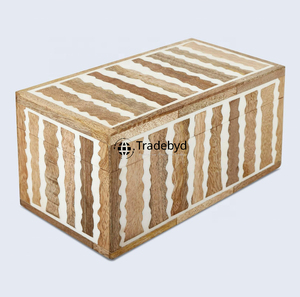Bone Inlay Jewelry <b>Box</b> Premium Home Decor Accent Handmade Storage for Gifting and Styling Tradebyd - Product Image 3