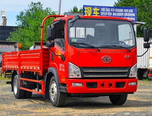 Nuevo Camión de Carga Ligero FAW Tiger VH 4x2 con Motor Diésel Yuchai de 130HP y 5 Toneladas, con Barandas Laterales para Construcción - Product Image 1