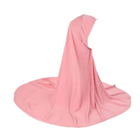 Khimar, Foulard, Robe Hijab en Spandex Tricoté, Haute Qualité, Vente en Gros, Décontracté, Léger, Respirant, Grande Taille, Soirée, Fête
