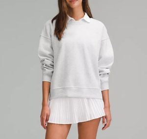 Sweatshirts personnalisables OEM pour femmes Automne Hiver Col rond Manches longues Haut ample Sweat-shirt décontracté de haute qualité Fabricant - Product Image 3