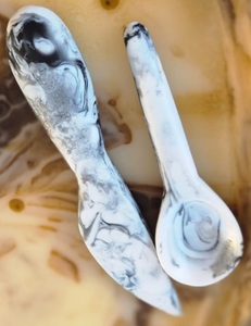 Servidor de ensalada de resina ecológico hecho a mano, diseño de remolino negro, Apto para lavavajillas, accesorio de cocina para el hogar para uso diario, eventos de fiesta - Product Image 3