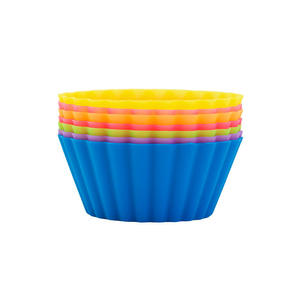Cake Molds Basics Reusable Food Grade <b>Silicone</b> Baking Cups Muffin Liners BPA Free Heat Resistant Dishwasher Safe Cake <b>Tools</b> - Product Image 3