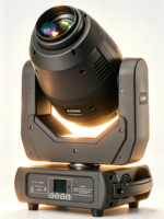 Projecteur LED mobile 250W, 3-en-1 Zoom Beam Spot Gobo Wash, Contrôle DMX512, Idéal pour DJ et discothèques